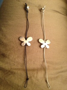 Bracciali con farfalla. #B.14