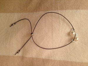 Bracciale con perle. Un filo. #B.10