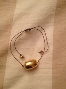 Bracciale corda e oro. #B.4