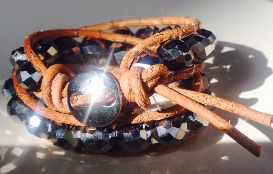 Chan luu cuoio e cristalli&nbsp;#B.27