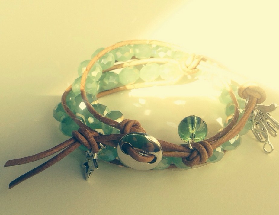 Chan luu cuoio e cristalli&nbsp;#B.28